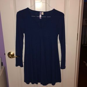 Barely Worn Navy Blue Long Sleeve Dress